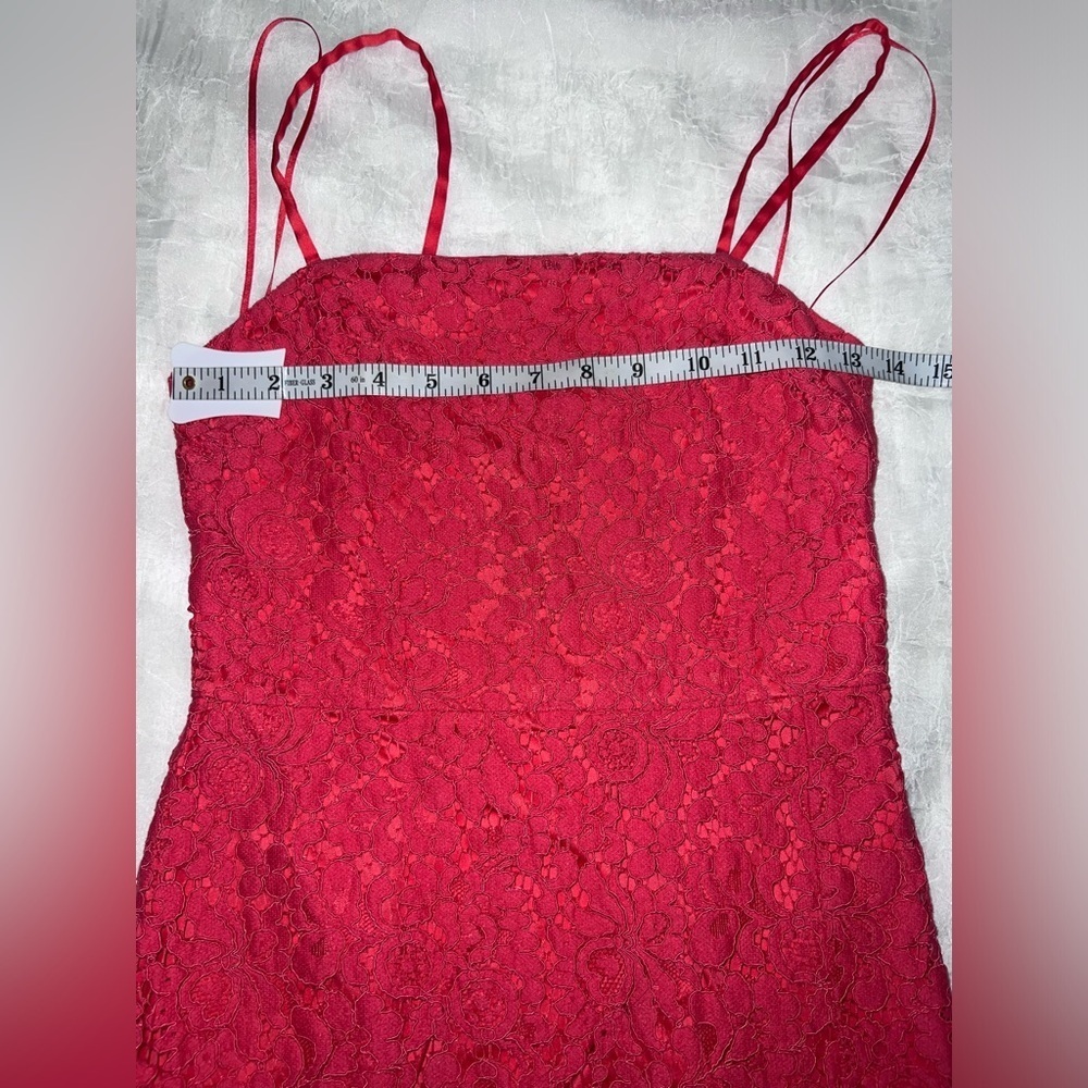 EXPRESS pink lace dress, slit on side - Picture 6 of 7